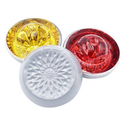 Vetro di alluminio Road Stud Cat Eye In Road Safety Con Giallo colore LED