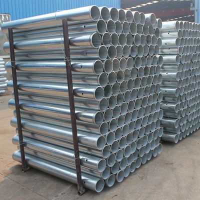 Colonna rotonda con rivestimento in polvere galvanizzata ad alta resistenza per barriere anti-incidente