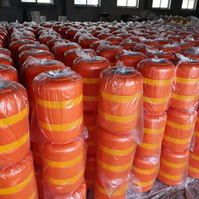 Barriera gialla retta Barriera a rulli antincollisione per la sicurezza delle ringhiere stradali