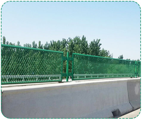 Fence di rete di filo metallico appiattito per strada anti-abbagliamento ponte anti-abbagliamento