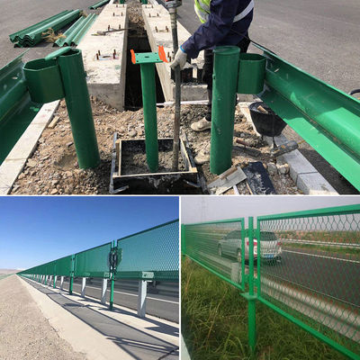 Fence di rete di filo metallico appiattito per strada anti-abbagliamento ponte anti-abbagliamento