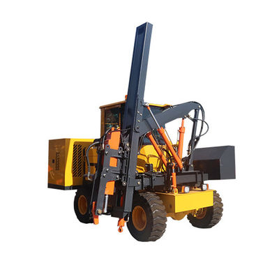 Macchina di guida per pile di protezione stradale ISO con guida per pile a pressione idraulica