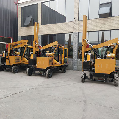 Macchina di guida per pile di protezione stradale ISO con guida per pile a pressione idraulica
