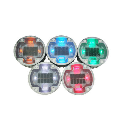 30T Aluminum LED Solar Road Stud per marcatore di strada in verde e giallo