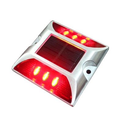 Sicurezza stradale Stud Led Nastro riflettente in alluminio occhio di gatto strada solare Stud Road Cone Sign