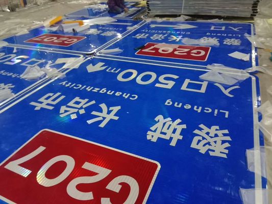 Segnale stradale a lamina riflettente ad alta visibilità per tabella di sicurezza del traffico in alluminio/acciaio