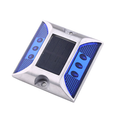 104*123*23mm LED rosso riflettente in alluminio occhio di gatto Solar Road Stud per aree industriali