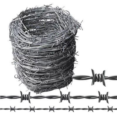 Recinzione di filo spinato galvanizzato immerso a caldo con materiale in acciaio inossidabile