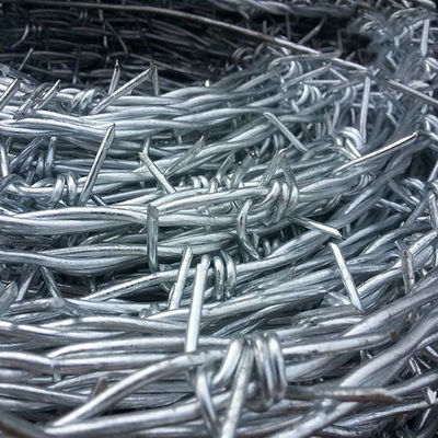 Recinzione di filo spinato in acciaio galvanizzato ISO per la sicurezza esterna