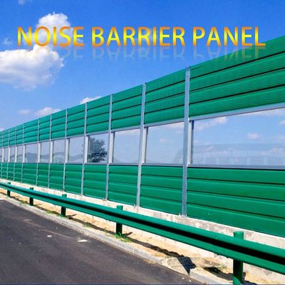 Barriera contro il rumore stradale con schermo isolante acustico a pannello di alluminio e barriera isolante