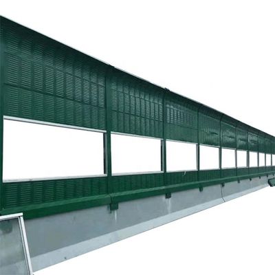 Barriera contro il rumore stradale con schermo isolante acustico a pannello di alluminio e barriera isolante