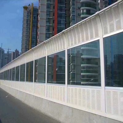 Barriera contro il rumore stradale con schermo isolante acustico a pannello di alluminio e barriera isolante