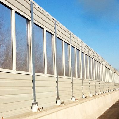 Barriera contro il rumore stradale con schermo isolante acustico a pannello di alluminio e barriera isolante