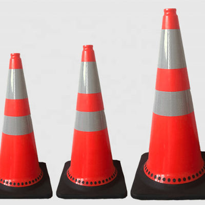 Alta visibilità Coni di traffico stradale in PVC arancione Per le precauzioni di sicurezza stradale
