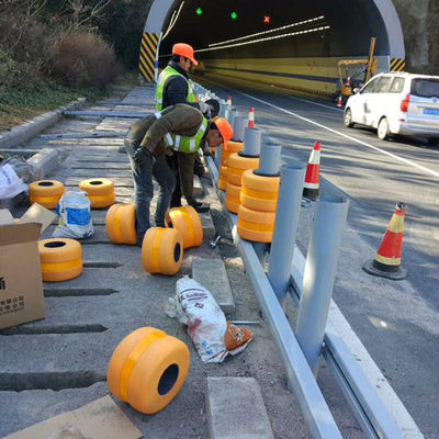 Barriera a rulli per corrimano stradale con doppia canna in acciaio Q235 e certificato ISO