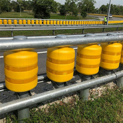 Barriera a rulli per la sicurezza del traffico stradale Barriera a rulli certificata ISO con materiale PU