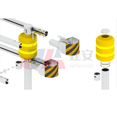 Sicurezza della circolazione stradale Barriera rotante a rulli Barriera a rulli con rivestimento anticorrosione