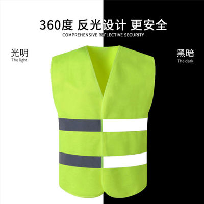 Logo personalizzato accettato 100% poliestere Led Flash Light riflettente giubbotto di sicurezza per la corsa S-5XL