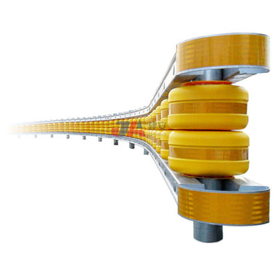 Barriera di sicurezza a rulli zincata a caldo per guardrail autostradale con barriera a rulli di sicurezza OEM