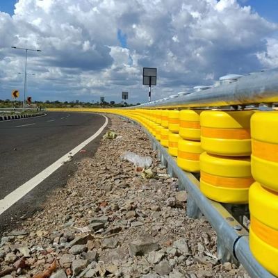 Barriera di sicurezza a rulli zincata a caldo per guardrail autostradale con barriera a rulli di sicurezza OEM