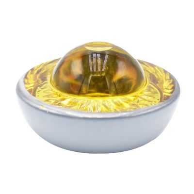 Vetro di alluminio Road Stud Cat Eye In Road Safety Con Giallo colore LED