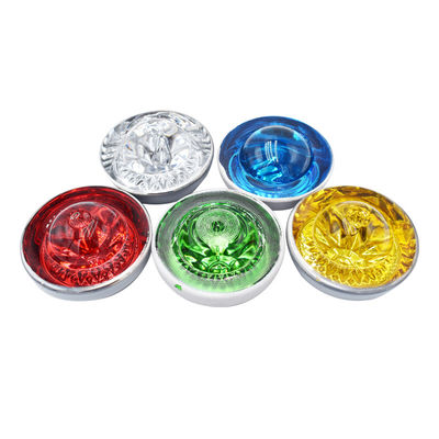 Vetro di alluminio Road Stud Cat Eye In Road Safety Con Giallo colore LED