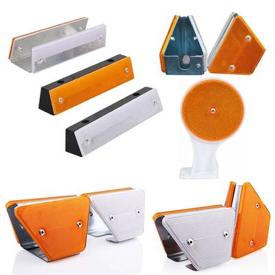 Riflettori di segnalamento stradale per riflettori stradali in plastica in bianco giallo rosso blu e verde