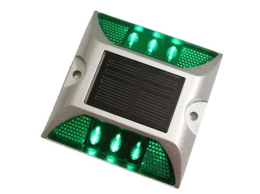 Strada quadrata con luce solare a LED Bianco Giallo Rosso Blu Verde Avvertenza stradale cono