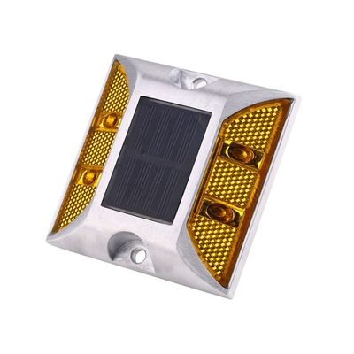 Strada quadrata con luce solare a LED Bianco Giallo Rosso Blu Verde Avvertenza stradale cono