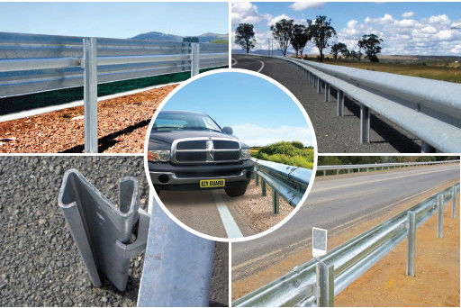 Ezy-Guard Smart Highway Guardrail Post Standard AASHTO M-180 per la sicurezza all'aperto
