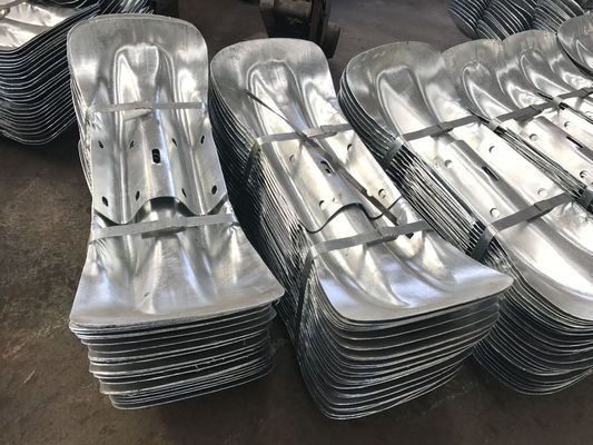 Termine terminale della coda di pesce galvanizzato e rivestito in polvere per barriera anti-corrosione