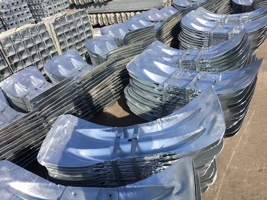 Polvere galvanizzata rivestita di corrimano di sicurezza per autostrade Fine ali per la costruzione dimensioni personalizzate