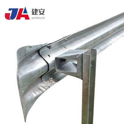 Terminale di coda di pesce in acciaio anticorrosione per AASHTO M180 standard Highway Guardrail