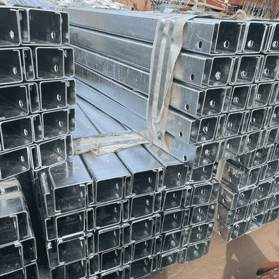 Dimensioni personalizzate galvanizzate a caldo in acciaio inossidabile C post per corrimano stradale
