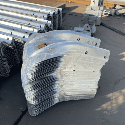 Galvanizzato AASHTO M180 Standard Steel Guardrail Fishtail End per la sicurezza stradale