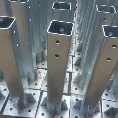 Posti di recinzione galvanizzati laminati a caldo con flange in acciaio inossidabile personalizzata