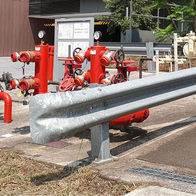 S235jr Sistema di protezione stradale per barriere stradali galvanizzate in acciaio