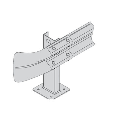 Q345 SJ345R Ferrovia di protezione stradale rivestita di zinco per 550G / M2 1.80oz / FT2 minimo a singolo punto