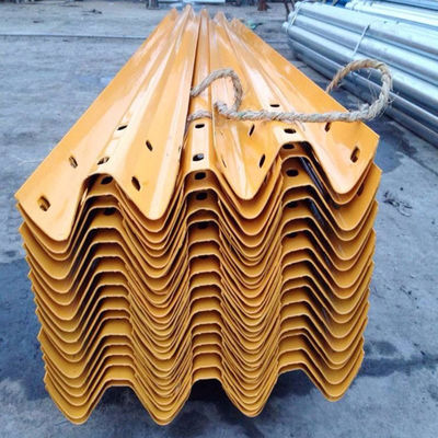 Galvanizzato a caldo, corrugato, W-Beam Steel Highway Guardrail con box spacer block